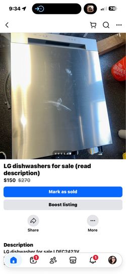 LG Dishwashers Stainless Steel