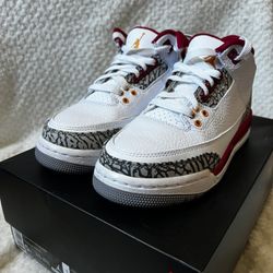 Air Jordan 3 Retro (GS) Cardinal Red