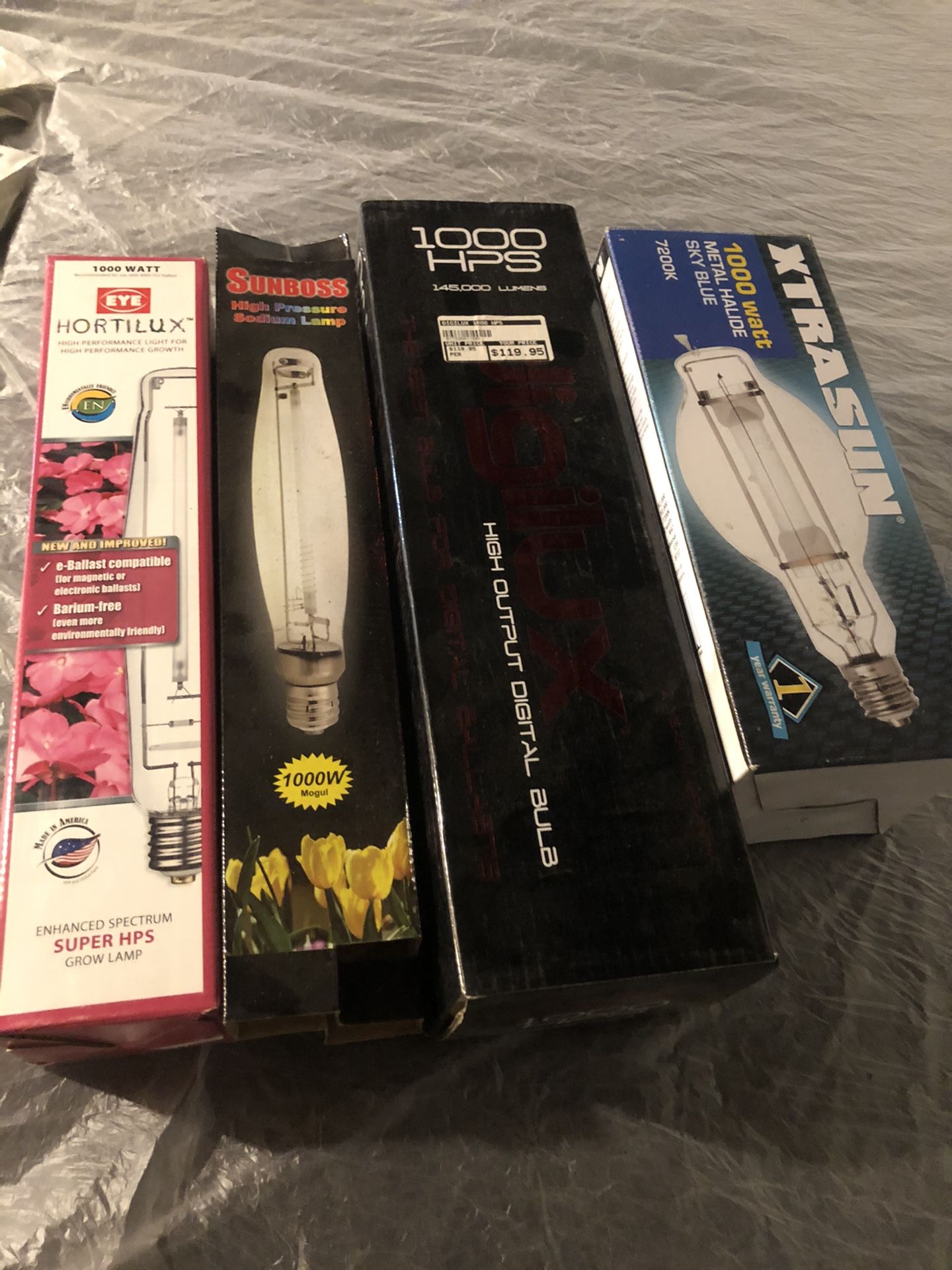 Used Hydroponic Growing Bulbs