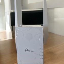 TP Link WiFi 6 Range ExtenderThe RE505X wirelessly connects to your router, boosting your Wi-Fi 6 signal throughout your home so you can binge-watch y