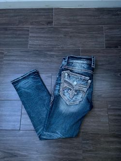 Light Washed Rock Revival Jeans