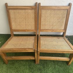 Pierre Jeanneret-Style Cane Chairs (Vintage Reproductions)