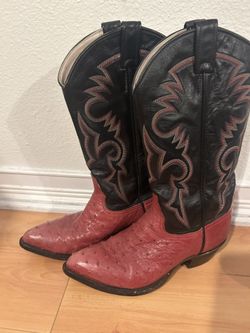 Genuine Leather Cowboy Boots 7 1/2