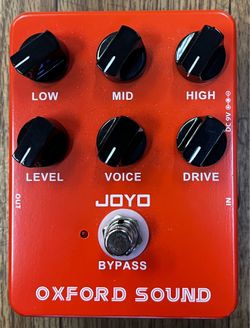 JOYO JF-22 OXFORD SOUND CLASSIC BRITISH ROCK AMP SIMULATOR GUITAR OVERDRIVE DISTORTION PEDAL