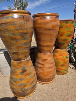 Beautiful Terracotta, Talavera 🐦Birdbaths & Unique Metal art pieces🪷PLANTERS