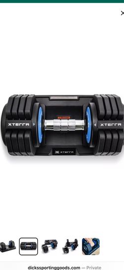 Dumbbells adjustable brand new(XTERRA)2x55 pounds.View the comment below for more info