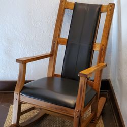 Distressed Oak Rocking Chair