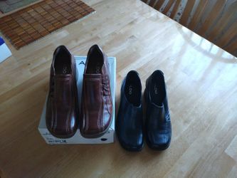 Woman's Aldo Leather Shoes Brown & Black sixe 40B