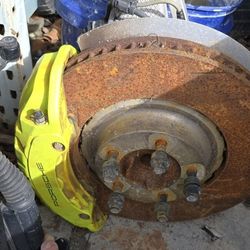 2022 Porche Panomara Front Lt Suspension Caliper Rotor 