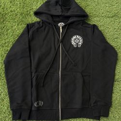 Black Chrome zip up size medium