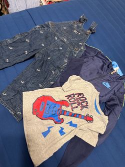 Kids Clothing Bundle – Nike, Denim Overalls, Graphic Tee