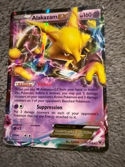 Pokemon Alakazam EX Pokémon Card 25/124 Holo