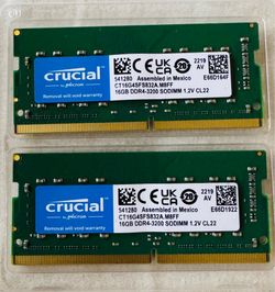 Crucial 32GB DDR4 RAM Kit (2x16GB)