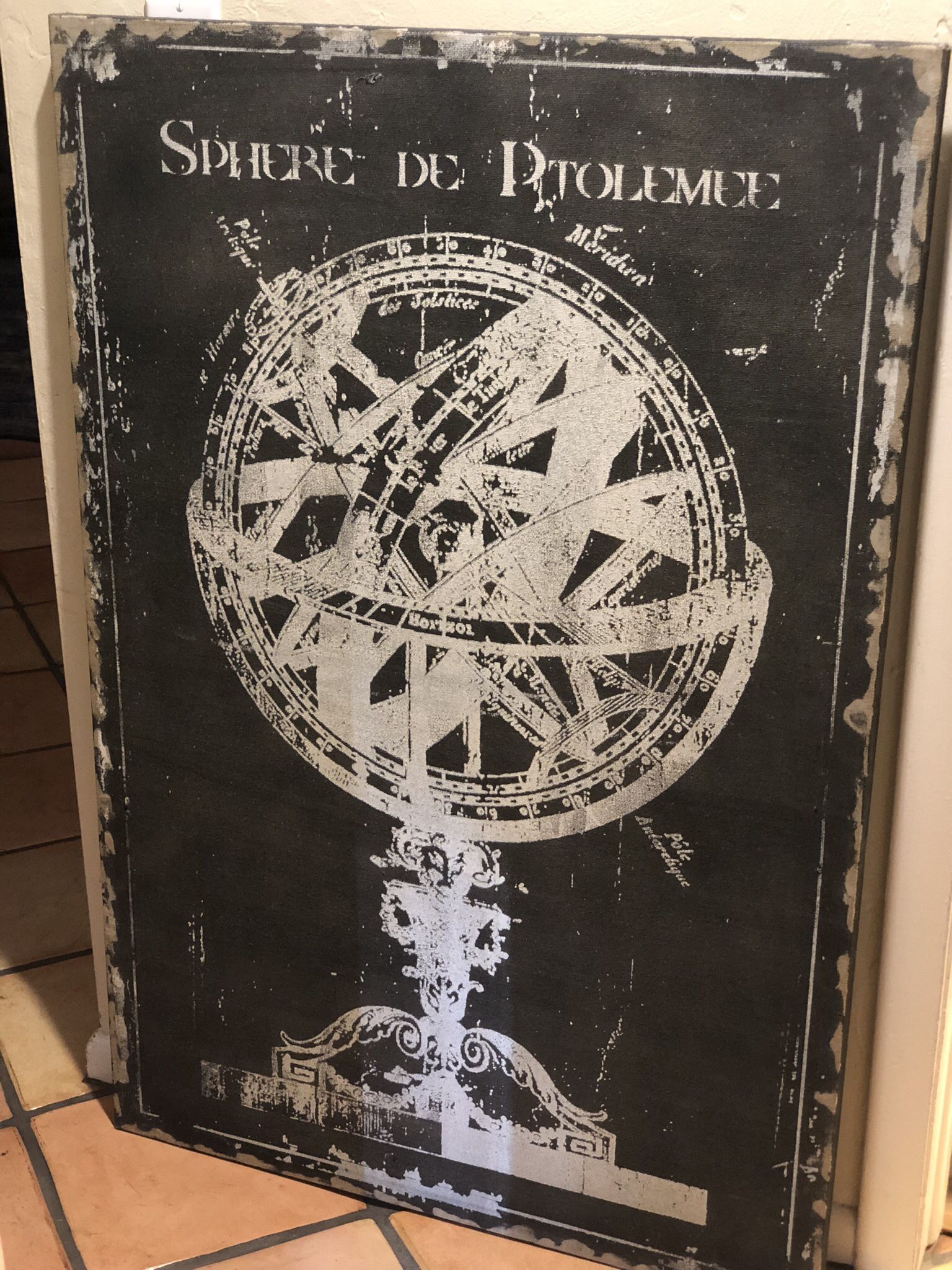 Canvas Wall Art Of Sphere De Ptolemee