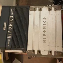Hifonics Brutus 25th Anniversary Bxi 2008D 2000 Watts And Hercules 35th Anniversary 1700 Watts Amp 