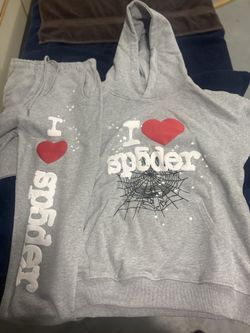 I Love Spider Sweatsuit Grey 
