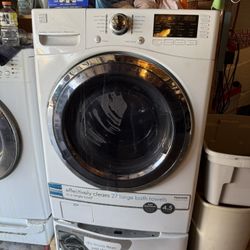Kenmore Elite Front Load Washer + Pedestal Washer  