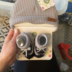 Baby Hat And Booties 