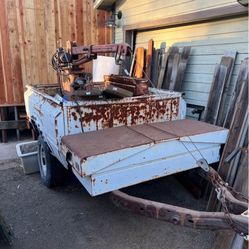 Crane With Toyota Trailer