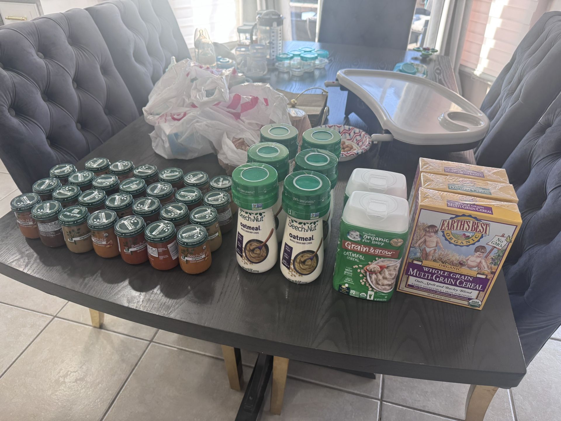 Baby Food And Oatmeal 