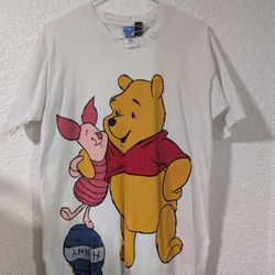Pooh and Piglet Single Stitch Shirt Size L