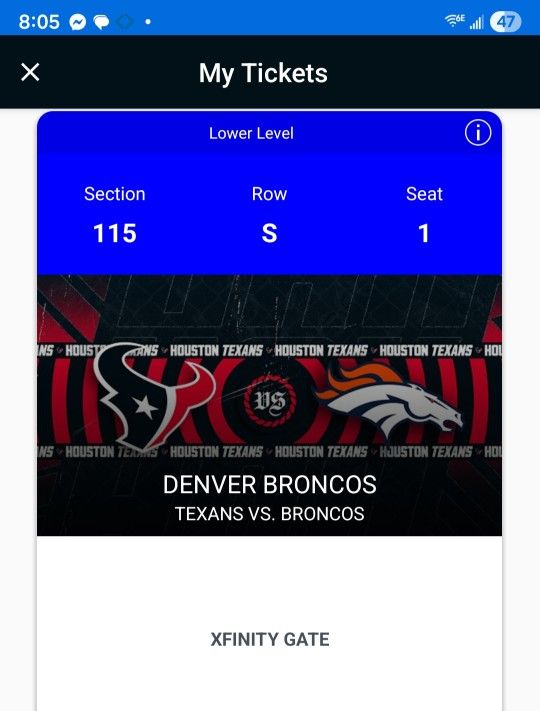 🚨🚨🚨2 HOUSTON TEXANS TICKETS!! LOWER LEVEL!  THIS SUNDAY!!