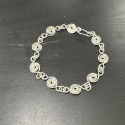Silver Spiral Bracelet 