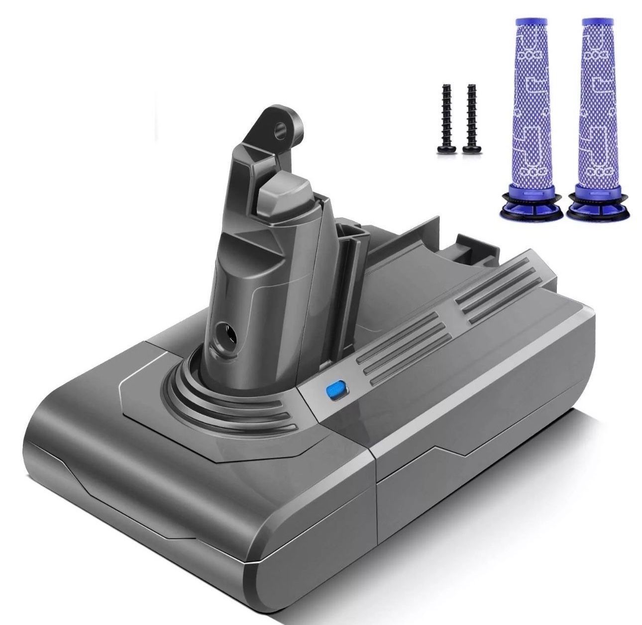 for Dyson V6 Battery 21.6V 6000mAh V6 Animal V6 Absolute V6 Motorhead eta