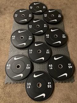 BRAND NEW Nike Bumper Plate Set 350 lbs
