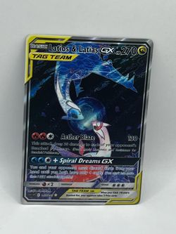 Non TCG Pokemon Latios & Latias GX Tag Team Fan Art Card