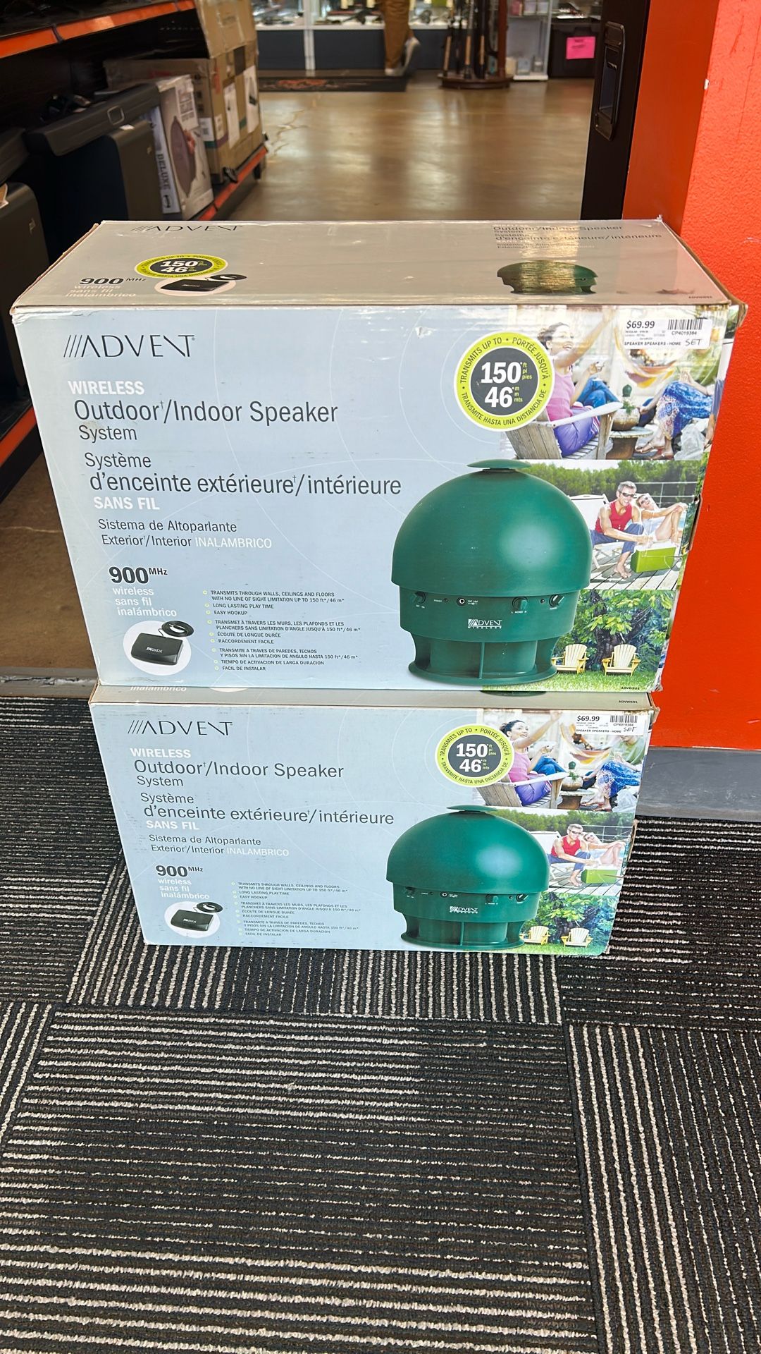 Advent Wireless Outdoor Indoor Speakers New Inbox