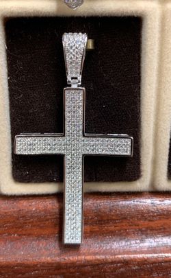 Iced out Silver Charm