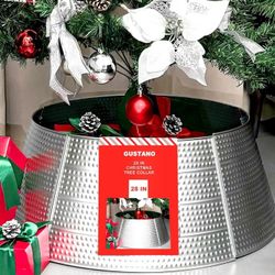 28'' Metal Christmas Tree Collar for Artificial Pencil Trees