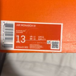 Size 13 Nike Monarch 