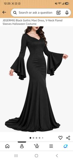 Morticia Adams Dress Size M