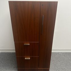 OFFICE/HONE FILE CABINET 2 DRAWERS COMBO STORAGE BOOKCASE 