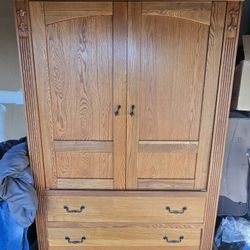 Solid Oak Armoire $1600 O.B.O.