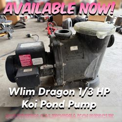 WLim Dragon 1/3 HP Koi Pond Pump