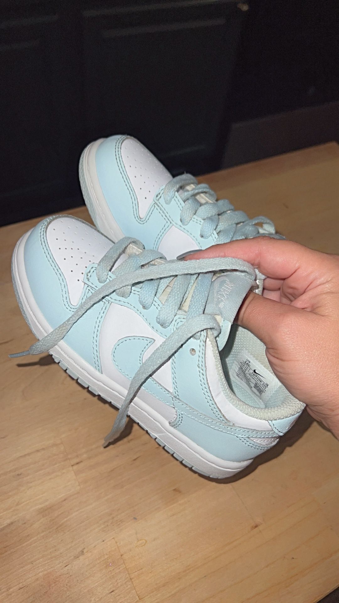 Glacier Blue And White Nike Dunk