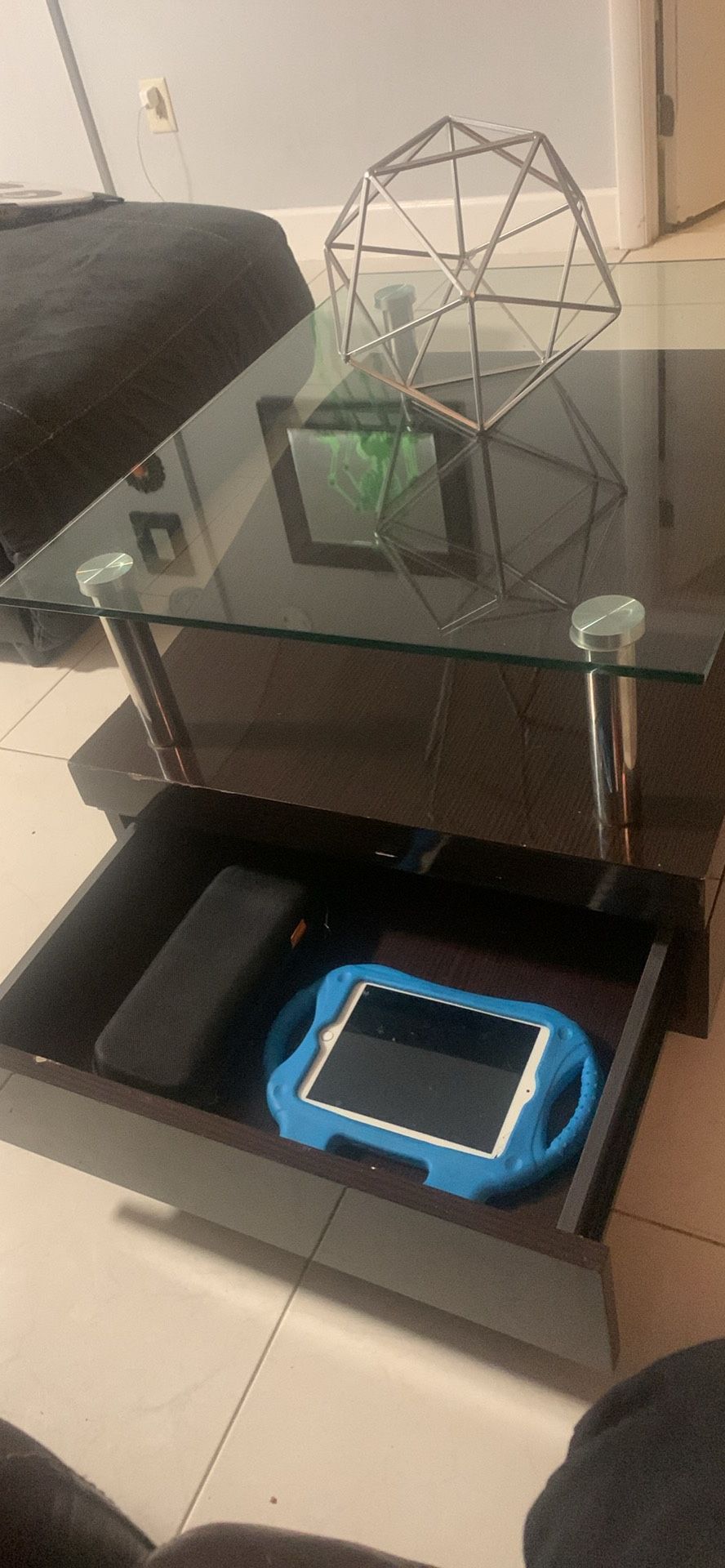 modern coffee table with drawer
