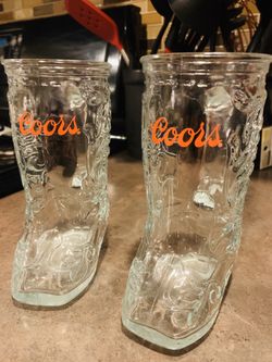 Coors Boot Mugs Set