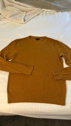 J Crew Mustard sweater / cotton & Cashmire
