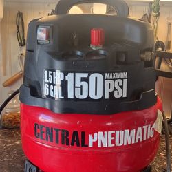 Air compressor 150 psi, 1.5 hp 6 gallon.