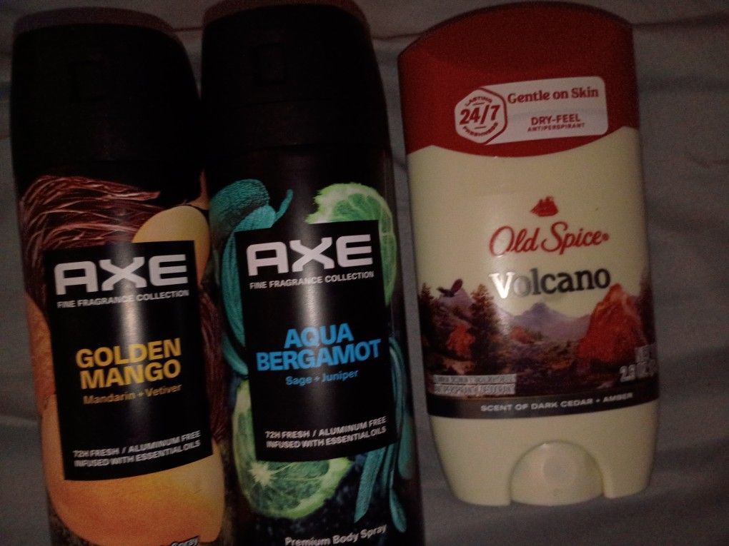 Axe Spray And Old Spice Deo