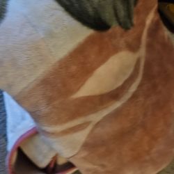 3 Items. 2 Large Queen Size Blankets And One Light Matt.  Washable.  4x6 Ft 