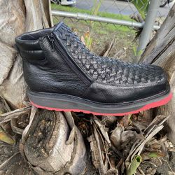 Nuevos Zapatos de piel petatillo con suela roja