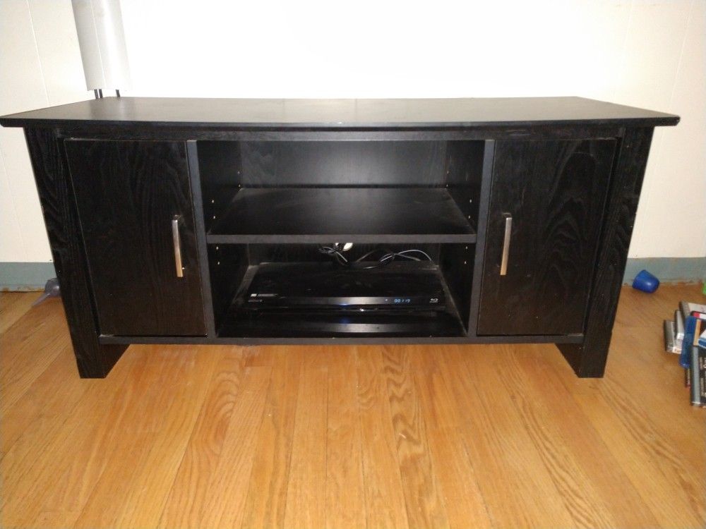 Black tv stand