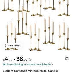 Brass Color Candlesticks 