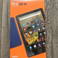 Amazon Fire HD 10 tablet, 10.1", 1080p Full HD, 32 GB, (2021 release), Denim