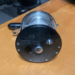 Vintage Penn 65 Long Beach Salt Water Reel Made In The USA 